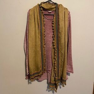 Comfy stylish tunic with matching scarf